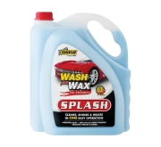 Shield-Auto Splash Wash Plus Wax Car Shampoo, Wax Emulsion, Removes Grease & Grime, Prevents Rust, 5L SH26
