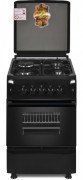 Westpoint Cooker 50x55cm Electric Oven 3 Gas 1 Electric Plates Black, WCER5531E0N