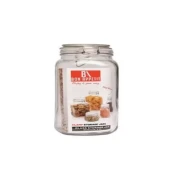 Bon Appetit Glass Jar with Clip 1L Square HM-BA24