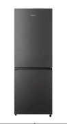 Hisense 223L Double Door Refrigerator with Reversible Door and LED Lighting - Tempered Glass Shelves Freestanding Fridge, A+ energy efficiency Silver(H310BIT)