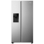 Hisense Fridge Freestanding Side by Side Refrigerator 474L with Multi Airflow, Touch Electronic Control - LED Lighting Fridge with Ice And Water Dispenser - H690SS-IDL