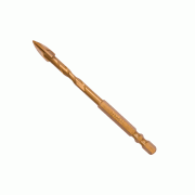 Total Drill Bit for Glass & Tile Cross Tool Head 10 x 85mm Titanium Plated TACG201012