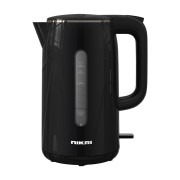 Nikai Kettle 1.7L 2200W Double Layer Stainless Steel Auto Shut Boil Dry Protection, Matte Finish, Indicator Light NK820T2 - Black