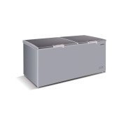 BRUHM 477L DOUBLE DOOR CHEST FREEZER (Silver, BCD-500M)