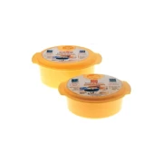 Cello Plastic Container Cook & Serve With Steam Lock 230 x 90mm 2pc Set (Pack of 3)