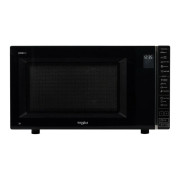 Whirlpool Microwave 30L 900W Solo In Black Manual 6 Power Levels, Pull Handle, Easy to Clean, Intelligent Thawing MWP301B