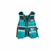 Total Tool Vest with 12 Pockets and 1 Hammer Holder Empty TTVT1601