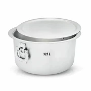 Nadstar8 Aluminium Sufuria 325L with Lid & Handle 41.5KG Gauge 5G 5.40MM Aluminium Tapela, Patila with Handles Commercial Tope No.72