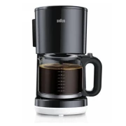 Braun Coffee Maker Breakfast 1, 1000W Black AromaCafe OptiBrew System Automatic Shut Off Coffee Maker for up to 10 Cups KF101AI