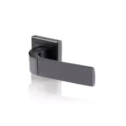 Yale Lever Handle With Spring Mechanism - Bologna Matt Black