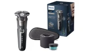 Mashine Ya Kunyolea ya Umeme kwa Wanaume ya Philips Series 5000 - Inaweza kutumika na Maji au Kavu, Ina Pop-up Trimmer, Travel Case, Kifaa cha Kusafisha Haraka na Onyesho Kamili la LED(LED Display) - Modeli S5887/50