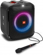 JBL Partybox Encore Portable Party Speaker with Digital Wireless Mic, 100W Powerful Sound, Dynamic Light Show, IPX Splash Proof, 10 Hours of Playtime, Multisource Playback - Black, JBLPBENCORE1MICUK
