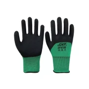 Rubber Wear-Resistant Oil-Proof Gloves - Labor Protection Work Gloves with Anti-Slip and Breathable Design for Workers