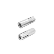 Total Drop-In Anchor Plug 1/2"-2" Carbon Steel, Zinc Plated Finish THWDA1221 (Pack of 50pcs)