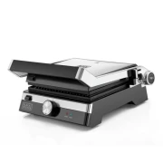 Black & Decker Contact Family Health Grill 2000W 180° Rotation, 5 Levels Height Adjustment & Detachable Plates Black/Silver CG2000-B5