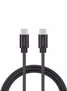 HYPHEN Type C to Type C Fast Charging Cable 60W - 2m HCB-C260W1789, Black