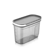 QLux Cereal Storage Container with Movable Lid 1.2L - Reusable Food Storage Box Made of Healthy Plastic (BSF-00859)