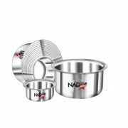 Nadstar8 Aluminum Sufuria 12Pcs No Lid 12-23 Cookware Set Tope Cooking Pot Without Lid and Handle for Commercial Use - Kitchen Heavy Duty