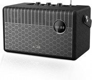 evvoli Portable Wireless Retro Bluetooth Radio With 50W Heavy Bass Speaker for Home, Outdoor, Office and Party - EVAUD-RB51A, Black