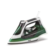 Solstar Steam Iron 2500W with Water Spray, Adjustable Continuous Steam, Non Stick Sole Plate, 360° Pivoting Cord 280ml Green/Black IS1168A-GRBSS