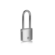 Yale Padlock 50mm Brass Long Shackle with Silver Finish