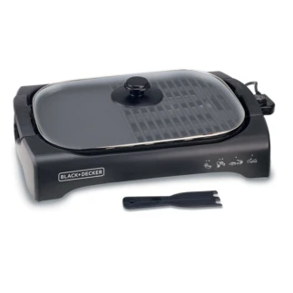 Black & Decker Flat Grill Machine 2200W with Glass Lid LGM70-B5