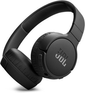 JBL Tune 670NC Adaptive Noise Cancelling Wireless On-Ear Headphones, Pure Bass, Smart Ambient, Bluetooth 5.3 + LE Audio, Hands-Free Call, 70H Battery, Multi-Point Connection - Black, JBLT670NCBLK