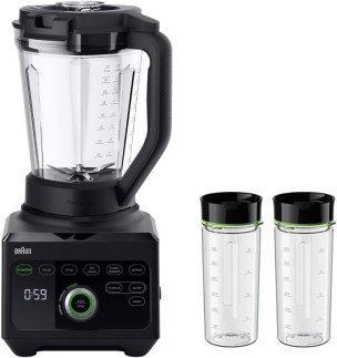 Braun Household PowerBlend 9 Jug Blender JB 9042 with Unique Triangular Jug, 10 Manual Speed ​​Settings Plus Pulse, 1600W Motor, Easy to Clean, Black