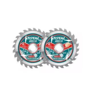 Total Ultra-thin TCT Circular Saw Blade Set 165mm, Wood Cutting TAC2331653 (Pack of 2pcs)