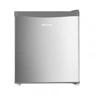 Hisense Refrigerator 44L Single Door, Reversible Door Design, Freezer Compartment, Door Lock, Energy Saving, Low Noise, Tempered Glass, Stainless Steel H65RTS