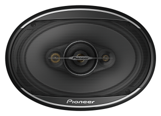 Pioneer TS-A6968S 450W Max/90W RMS 4-Way Speaker, 9-Inch Length x 6-Inch Height, Black