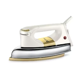 Orient Kratos Heavy Duty Dry Iron 1000W with Non-stick Soleplate, Silver Cast Technology