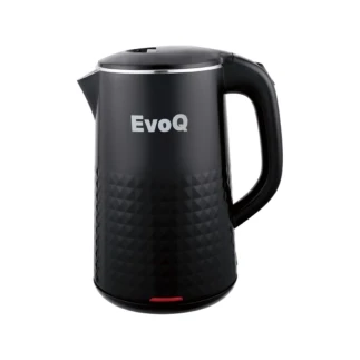 EvoQ Kettle 1.8L - Power 220-240V, 50/60Hz, 1500W, Features Automatic/Manual Switch Off, Black Finish, EKT - 18PL