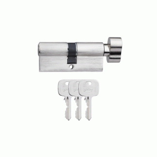 Godrej Cylinder Eco Pin Cylinder 1CK 70mm Highly Durable Mechanism for Long Term Functionality Satin Steel Finish 4601