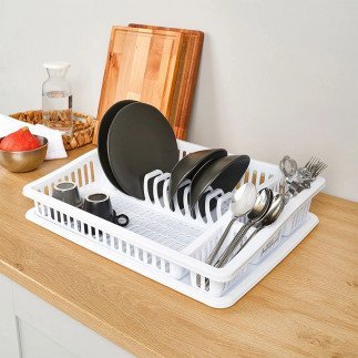 Dunya Dish Rack Step Plate Large 46CM 7105