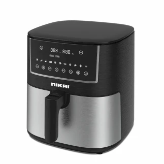 Nikai Air Fryer 5.7L Multifunctional Low Oil Fryer 1650W 11 Cooking Preset Functions Non Stick Coating Pan Overheat Protection Temperature Control, Timer, Automatic Shut-Off NAF577D