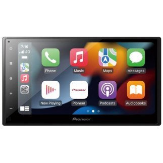 Pioneer Car Stereo DMH-A5450BT,17.3 cm (6.8) WVGA Capacitive Touchscreen,Wireless Apple Carplay, Android Auto, BT/USB/AUX/Radio, Weblink - Mirroring,Full HD Video-USB,13-Band EQ, Pre-outs3 (2V)