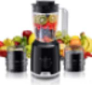 Braun Blender 2L 600w PowerBlend1 With 2 Grinder Triangular Plastic BPA Free Jug, 2 Speed, Ice Crushing Function, JB101AI-JB1023 Black