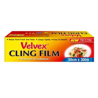 Velvex Cling Film 30cm by 300m Single Roll