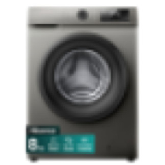 Hisense 8kg Front Loader Washing Machine with Inverter-Titanium Grey WFQP8012VMT