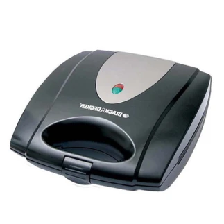 Black & Decker 4 Slot Sandwich Maker Multiplate 1400W Black TS4080-B5