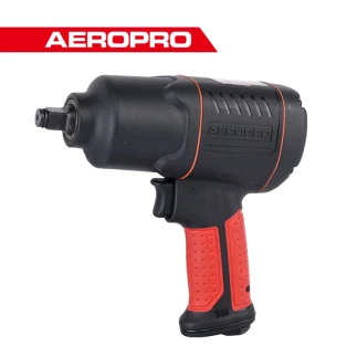 Aeropro 0.5" Air Impact Wrench Twin Hammer 7500 RPM Speed, Pneumatic Impact Gun, for Auto Repair, Tire Shop AP17407