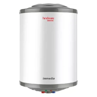 Hindware Storage Water Heater 15L 2000W, 8 Bar Working Pressure, Glassline Coated, Copper Heating Element, Rust Proof Body, Superior Safety, Temperature Control Know Immedio 15L