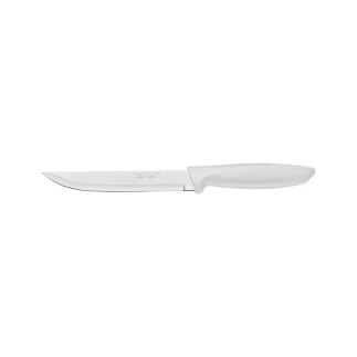 Tramontina Plenus Kitchen Knife 6" Stainless Steel Blade and Off White Polypropylene Handle 23423/136