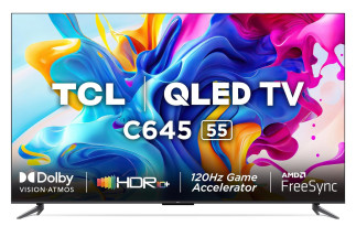 TCL 55 inch 4K Ultra HD Smart QLED Google TV 55C645