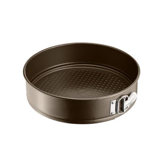 Tefal Baking Tray 25cm Easy Grip Springform Nonstick Inner and Outside Coating J1626245 - Carbon Steel Material Large Handles Easy Release Dishwasher Safe