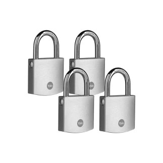 Yale Padlock 50mm Brass With Silver Finish (Pack of 4)