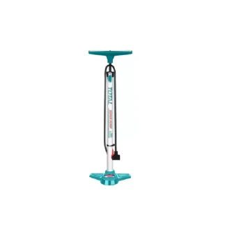 Total Tyre Hand Pump φ32*580mm with Bar & PSI Double Units, Aluminium Tube TMPP3201