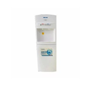 BRUHM 2 TAPS (HOT, COLD)  FLOOR STANDING WATER DISPENSER WITH STORAGE (WHITE, BDS-1169))
