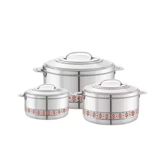 Hotpot Esteelo Arman Flower 3000/4000/6000 Stainless Steel Casserole Insulated Food Warmer